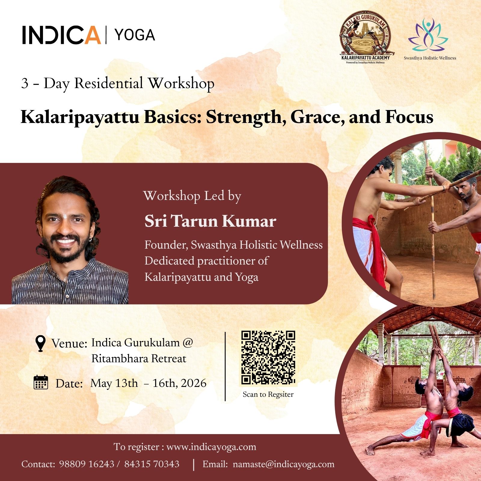 Kalaripayattu Basics: Strength, Grace, and Focus | 3 Day Residential Workshop